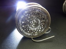 画像6: 貴州苗族（ミャオ族）のシルバーピアス(苗銀)　銅鼓　 (6)