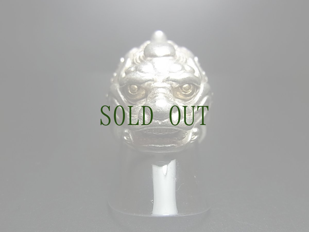 画像2: 貴州ミャオ族のシルバーリング(ミャオ銀) 　聖獣・麒麟 (2)