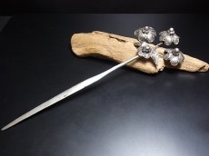 画像2: ミャオ族（苗族）の髪留め/かんざし（苗銀製）・花　Traditional hair ornament, Kanzashi of Miao (2)