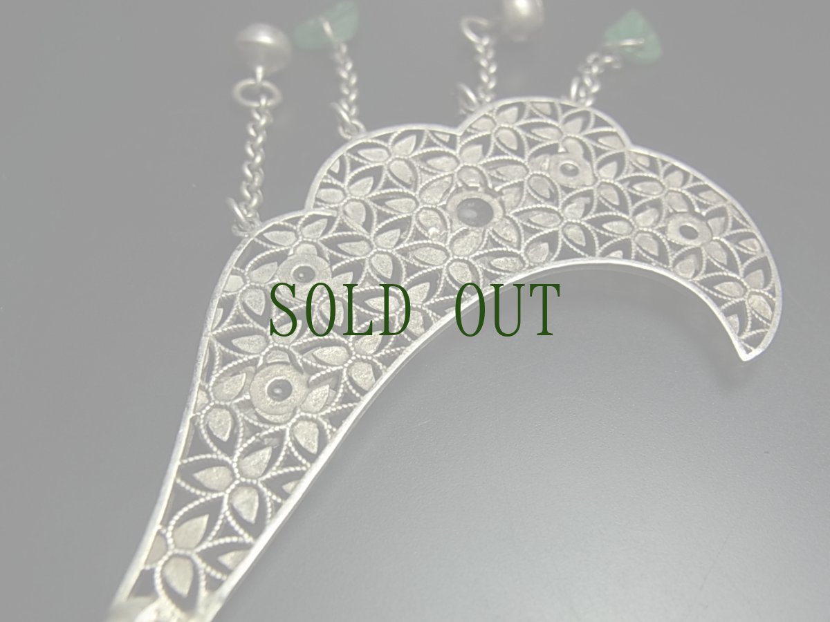 画像7: ミャオ族（苗族）の髪留め/かんざし（苗銀製）　Traditional hair ornament, Kanzashi of Miao (7)