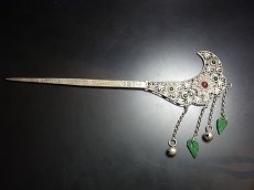 画像2: ミャオ族（苗族）の髪留め/かんざし（苗銀製）　Traditional hair ornament, Kanzashi of Miao (2)