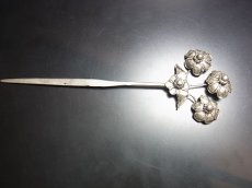 画像3: ミャオ族（苗族）の髪留め/かんざし（苗銀製）・花　Traditional hair ornament, Kanzashi of Miao (3)