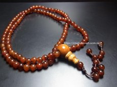 画像6: チベット・アンデシン（血珠)の108玉念珠　（6mm・Mala） (6)