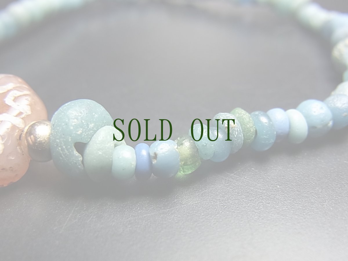 画像5: 古代エッチドカーネリアン（インダス文明）と古代ペルシア瑠璃玉のブレスレット (5)