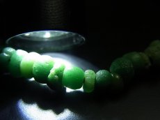 画像6: ジービーズ(２アイ・二眼天珠）と古代瑠璃玉のブレスレット (6)