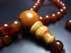 画像5: チベット・アンデシン（血珠)の108玉念珠　（6mm・Mala） (5)