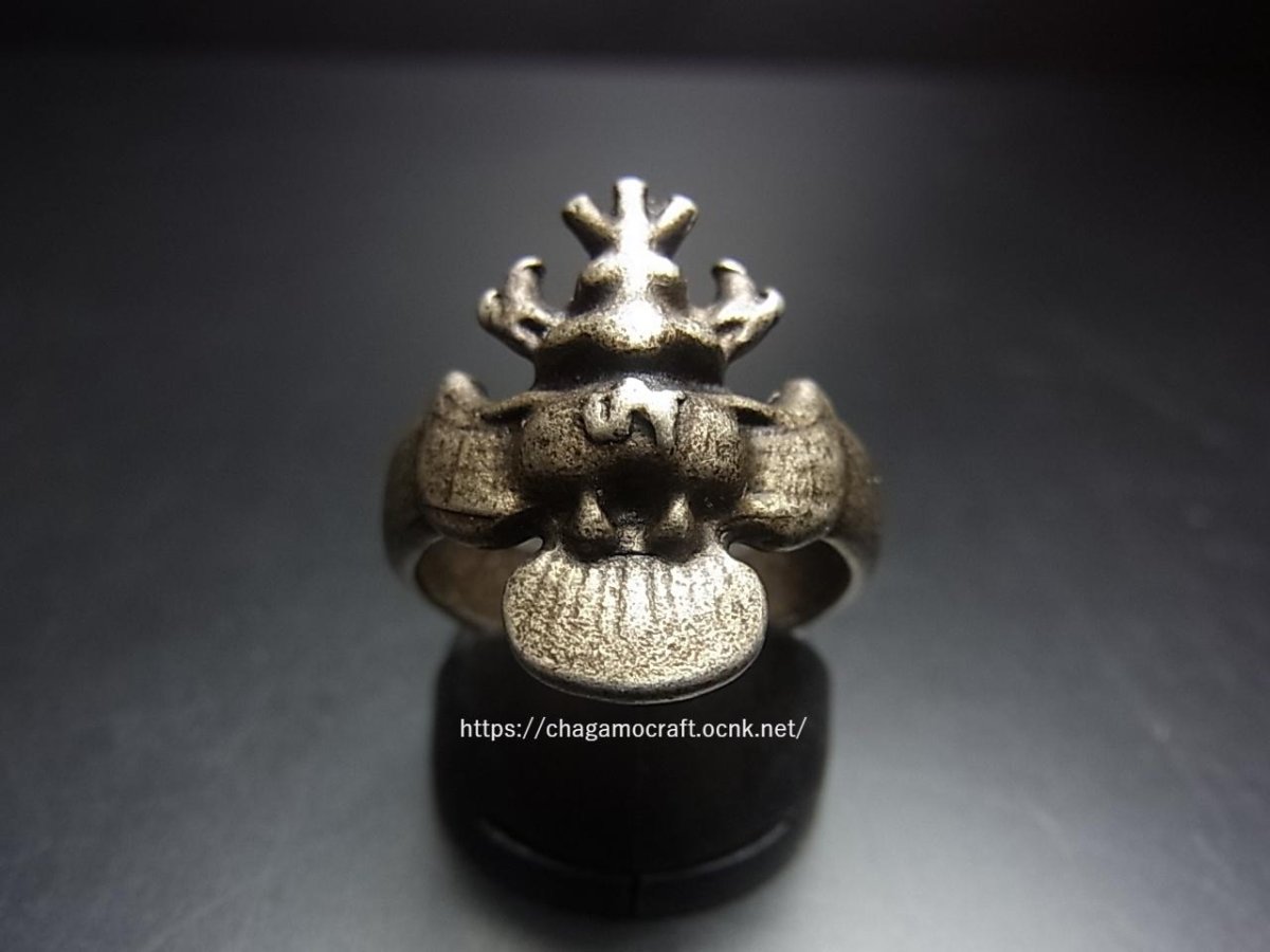 画像3: チベット・トクチャ(天鉄・Thogchags) 蔵銀製　霊鳥キュンのリング (3)