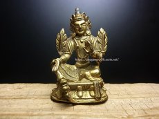 画像2: グリーンターラ（ドルマ・ジャン）緑度母（鍍金小仏）時代物 (2)