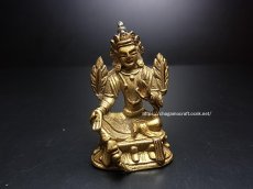 画像7: グリーンターラ（ドルマ・ジャン）緑度母（鍍金小仏）時代物 (7)