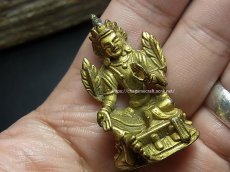 画像8: グリーンターラ（ドルマ・ジャン）緑度母（鍍金小仏）時代物 (8)