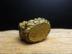 画像7: 黄色ザンバラ（ジャンバラ　セルポ）　財宝神・毘沙門天（鍍金小仏）時代物 (7)