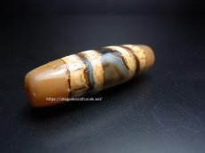 画像2: ジービーズ・チベット天珠　(Tibetan dzi beads)　七線珠(７ライン) (2)