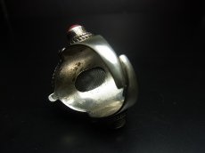 画像5: チベタン・オールドアンバーの銀製リング（925）（Tibetan old amber silver ring）蜜蝋琥珀 (5)