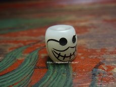 画像1: 料器製　数珠天玉　チベタンスカル・ルンゴ　(tibetan skull )　チベット密教法具 (1)