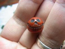 画像4: 料器製　数珠天玉　チベタンスカル・ルンゴ　(tibetan skull )　チベット密教法具 (4)