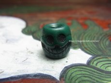 画像2: 料器製　数珠天玉　チベタンスカル・ルンゴ　(tibetan skull )　チベット密教法具 (2)