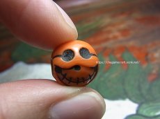 画像5: 料器製　数珠天玉　チベタンスカル・ルンゴ・両面　(tibetan skull )　チベット密教法具 (5)