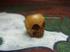 画像1: ヤク骨製　数珠天玉　チベタンスカル・ルンゴ　(tibetan skull )　チベット密教法具 (1)