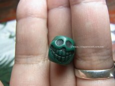 画像5: 料器製　数珠天玉　チベタンスカル・ルンゴ　(tibetan skull )　チベット密教法具 (5)