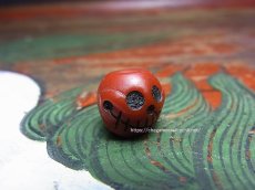 画像1: 料器製　数珠天玉　チベタンスカル・ルンゴ　(tibetan skull )　チベット密教法具 (1)