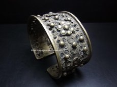 画像1: 貴州ミャオ族のシルバーバングル(ミャオ銀)　ビンテージ (1)