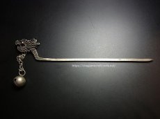 画像3: ミャオ族（苗族）の髪留め/かんざし（苗銀製）・龍　Traditional hair ornament, Kanzashi of Miao (3)