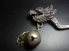 画像2: ミャオ族（苗族）の髪留め/かんざし（苗銀製）・龍　Traditional hair ornament, Kanzashi of Miao (2)