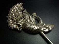 画像3: ミャオ族（苗族）の髪留め/かんざし（苗銀製）・鳳凰(孔雀)　Traditional hair ornament, Kanzashi of Miao (3)
