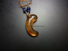 画像3: 古墳時代・瑪瑙製勾玉と瑠璃玉の首飾り　（Ancient Magatama、kofun period） (3)