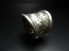 画像3: 貴州ミャオ族の苗銀製リング　（ミャオシルバー）編み (3)