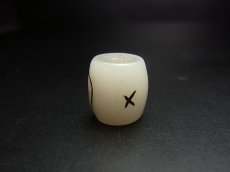 画像3: 料器製　数珠天玉　チベタンスカル・ルンゴ　(tibetan skull )　チベット密教法具 (3)