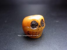 画像1: ヤク骨製　数珠天玉　チベタンスカル・ルンゴ　(tibetan skull )　チベット密教法具 (1)