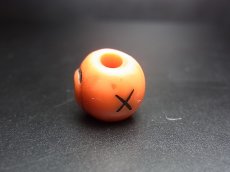 画像3: 料器製　数珠天玉　チベタンスカル・ルンゴ・両面　(tibetan skull )　チベット密教法具 (3)