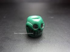 画像1: 料器製　数珠天玉　チベタンスカル・ルンゴ　(tibetan skull )　チベット密教法具 (1)
