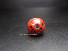 画像1: 料器製　数珠天玉　チベタンスカル・ルンゴ　(tibetan skull )　チベット密教法具 (1)