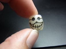 画像5: 料器製　数珠天玉　チベタンスカル・ルンゴ　(tibetan skull )　チベット密教法具 (5)
