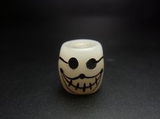 画像2: 料器製　数珠天玉　チベタンスカル・ルンゴ　(tibetan skull )　チベット密教法具 (2)