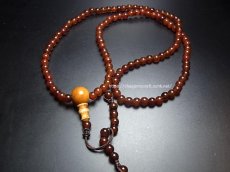 画像3: チベット・アンデシン（血珠)の108玉念珠　（6mm・Mala） (3)