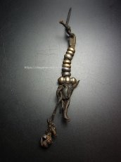 画像4: チベット密教法具・数珠カウンター（Old Tibetan  Mantra  counters for Mala）アンティーク【鉄製と黄銅製】 (4)