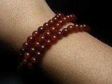 画像7: チベット・アンデシン（血珠)の108玉念珠　（6mm・Mala） (7)