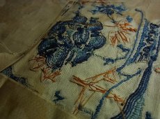 画像7: 中国古玩・清代（清朝期）　刺繍古裂（絹地）・Old embroidery of Qing dynasty ・牡丹 (7)