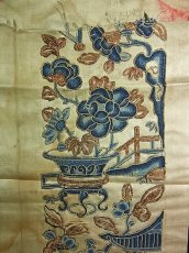 画像5: 中国古玩・清代（清朝期）　刺繍古裂（絹地）・Old embroidery of Qing dynasty ・牡丹 (5)