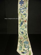 画像3: 中国古玩・清代（清朝期）　刺繍古裂（絹地）・Old embroidery of Qing dynasty ・吉祥紋（エンドレスノット） (3)