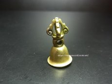 画像1: チベット密教　ティルプ(金剛鈴)の数珠飾り　チベタンＭＡＬＡパーツ　黄銅製 (1)