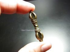 画像5: チベット・トクチャ(天鉄・Thogchags)　金剛杵(ドルジェ)　黄銅製 (5)
