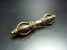 画像1: チベット・トクチャ(天鉄・Thogchags)　金剛杵(ドルジェ)　黄銅製 (1)