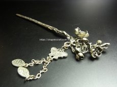 画像1: ミャオ族（苗族）の髪留め/かんざし（苗銀製）　Traditional hair ornament, Kanzashi of Miao (1)