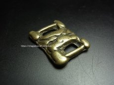 画像1: 経文鍵・ tibetan fibula thogchag・トクチャ(天鉄・鉄製)　饕餮（獣面紋） (1)