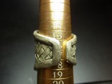 画像6: 貴州ミャオ族の苗銀製リング　（ミャオシルバー）編み (6)