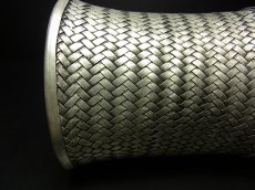 画像3: 貴州ミャオ族のシルバーバングル(ミャオ銀)　編み　約78 mm (3)